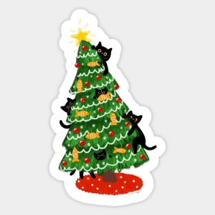 Christmas With Cats Sticker